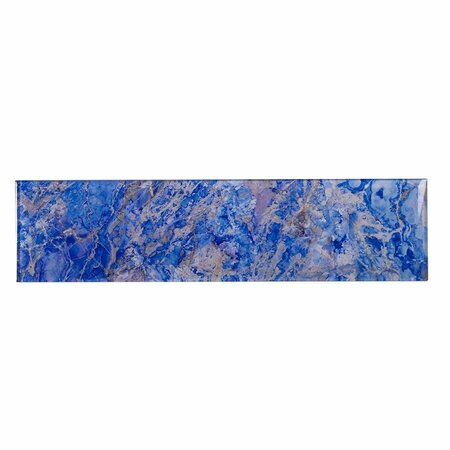APOLLO TILE Carnelian 3 in. x 12 in. Glossy Cobalt Blue Glass Subway Wall and Floor Tile 5 sq. ft./case, 20PK APLAG8806SKYA